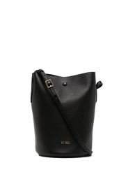 Yu Mei embossed-logo bucket bag - Schwarz