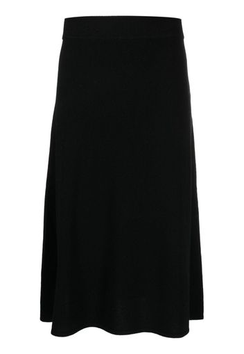 Yves Salomon flared knitted skirt - Schwarz