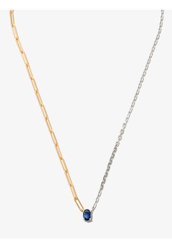 Yvonne Léon 9kt and 29kt gold sapphire necklace - Silber