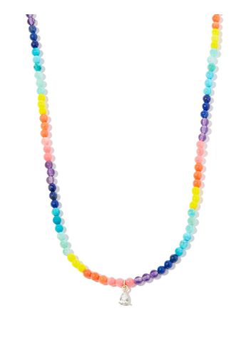 Yvonne Léon 9kt yellow gold diamond rainbow necklace - Rot