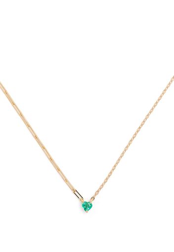 Yvonne Léon 18kt yellow gold Collier emerald necklace