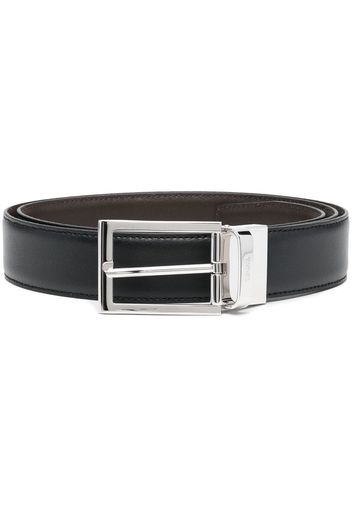 Z Zegna buckle-fastening leather belt - Braun