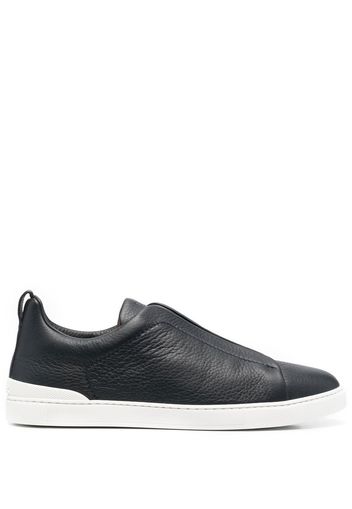 Z Zegna slip-on leather trainers - Blau