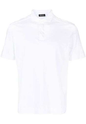 Z Zegna short-sleeve cotton polo shirt - Weiß