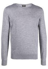 Z Zegna crew-neck cashmere jumper - Grau