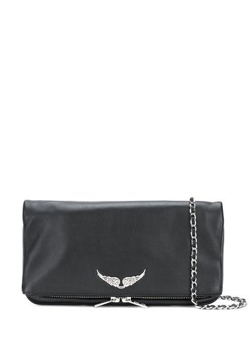 Zadig&Voltaire Clutch mit Klappe - Schwarz