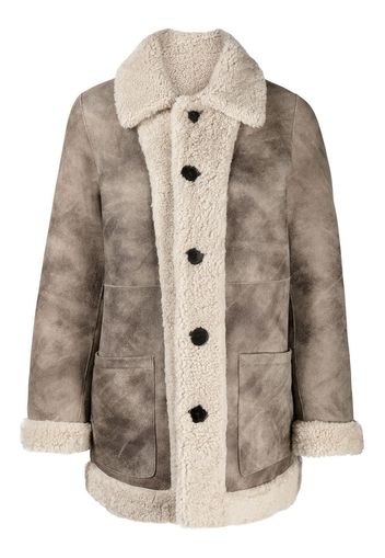 Zadig&Voltaire Wendbare Shearling-Jacke - Nude