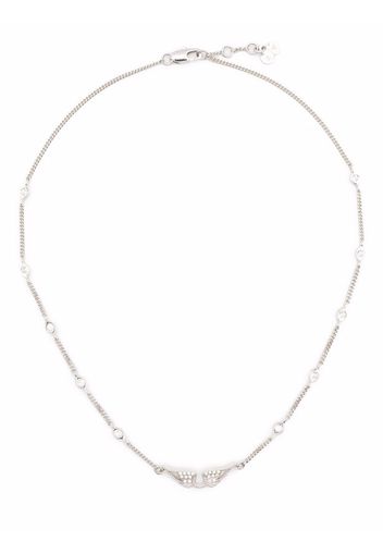 Zadig&Voltaire rock wing-embellished necklace - Silber