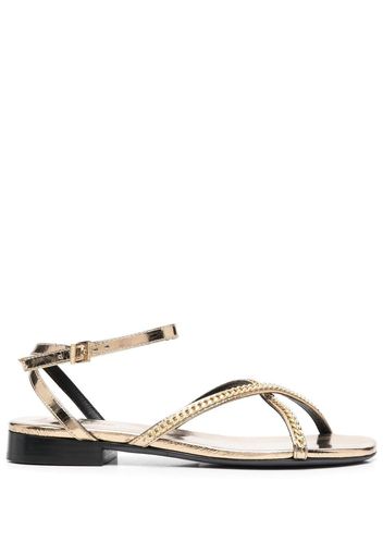 Zadig&Voltaire chain-link detail sandals - Gold