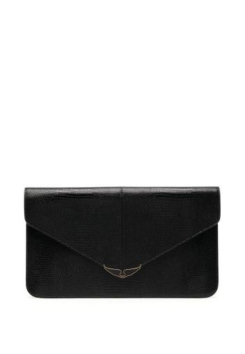 Zadig&Voltaire leather clutch bag - Schwarz