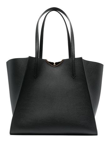 Zadig&Voltaire logo-plaque leather tote bag - Schwarz