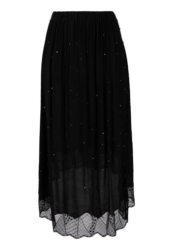 Zadig&Voltaire crystal-embellished midi skirt - Schwarz