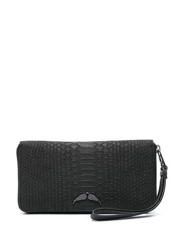 Zadig&Voltaire crocodile-effect leather wallet - Schwarz