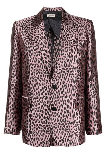 Zadig&Voltaire Blazer mit Leoparden-Print - Rosa