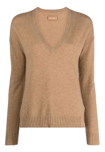 Zadig&Voltaire V-neck cashmere jumper - Braun