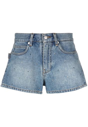 Zadig&Voltaire Jeans-Shorts mit Strass - Blau