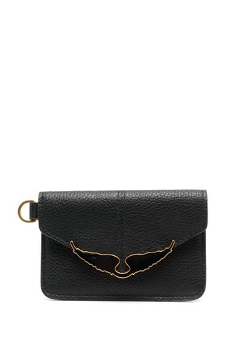 Zadig&Voltaire Borderline grained leather wallet - Schwarz