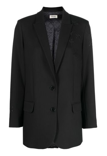 Zadig&Voltaire single-breasted studded blazer - Schwarz