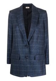 Zadig&Voltaire check-pattern wool blazer - Blau