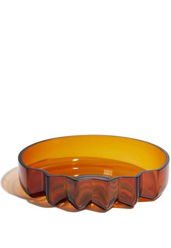 Zaha Hadid Design Pulse glass platter - Orange