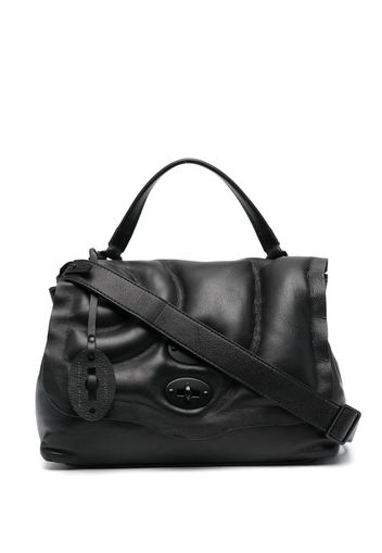 Zanellato leather shoulder bag - Schwarz