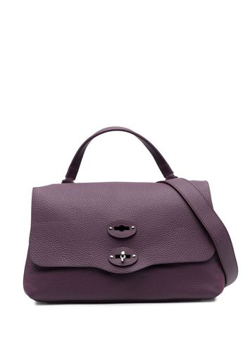 Zanellato grained leather tote bag - Violett