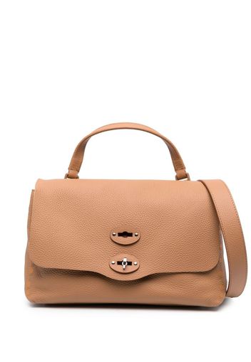 Zanellato Postina flap tote bag - Braun