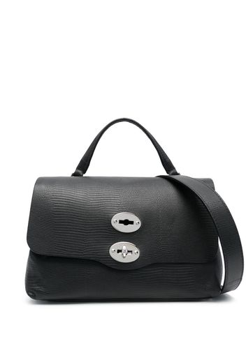 Zanellato Postina textured-leather tote bag - Schwarz