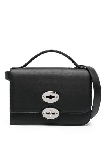 Zanellato Ella crossbody leather bag - Schwarz