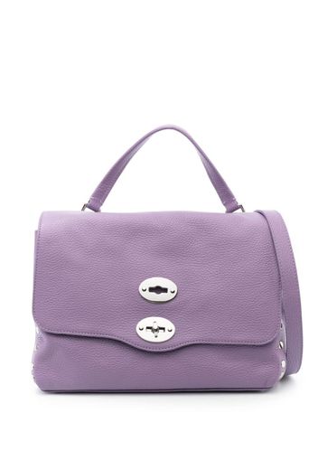 Zanellato medium Postina leather tote bag - Violett