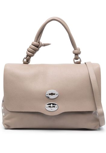 Zanellato Postina leather tote bag - Nude