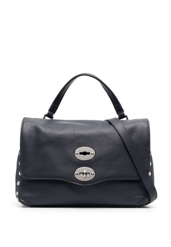 Zanellato medium Postina pebbled-leather tote bag - Blau