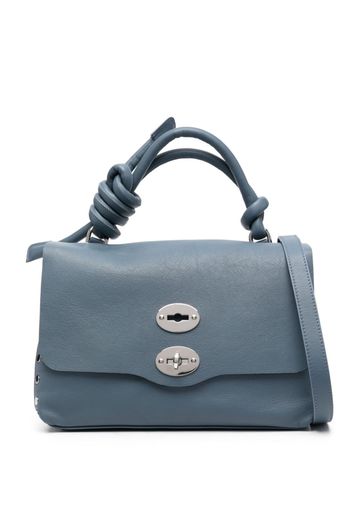 Zanellato Postina Piuma Knot leather tote bag - Blau