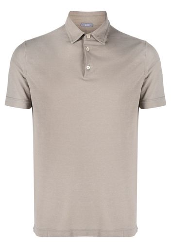 Zanone short-sleeved polo shirt - Nude