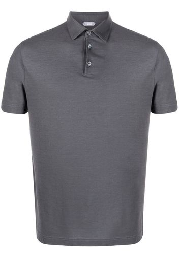 Zanone basic short-sleeved polo shirt - Grau