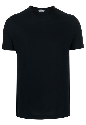 Zanone basic round-neck Tshirt - Blau