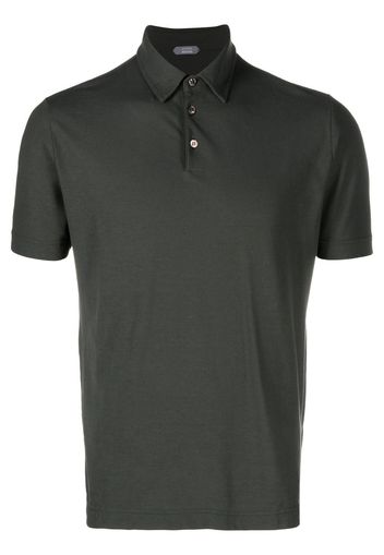 Zanone short-sleeve cotton polo shirt - Grün