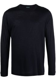 Zanone Pullover mit rundem Ausschnitt - Blau