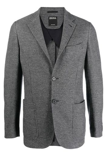 Zegna notched-lapels single-breasted blazer - Grau