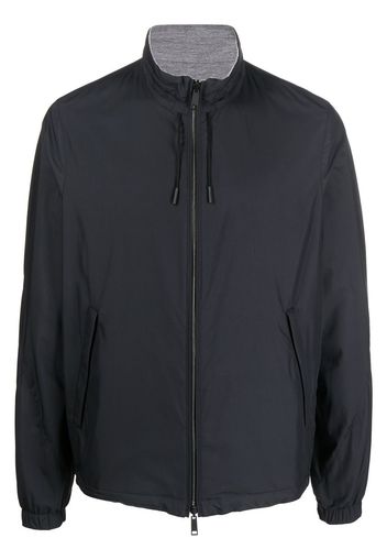 Zegna Wendbare Sportjacke mit Reißverschluss - Blau