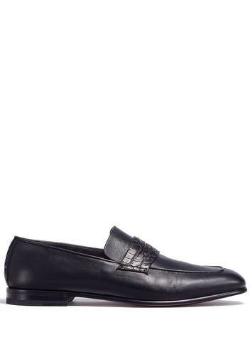 Zegna L'Asola leather loafers - Schwarz