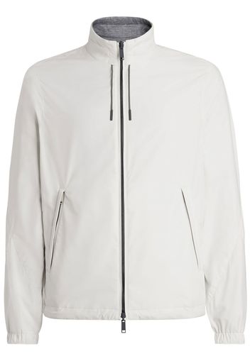 Zegna reversible zip-up sports jacket - Weiß