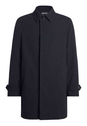 Zegna concealed front-fastening coat - Blau