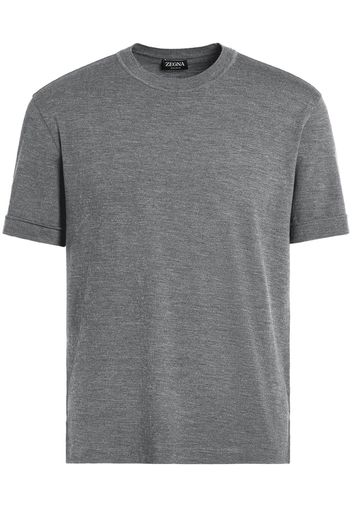 Zegna T-Shirt aus Wolle - Grau