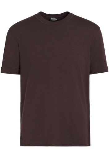 Zegna T-Shirt aus Wolle - Braun