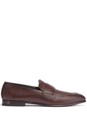 Zegna L'Asola leather loafers - Braun