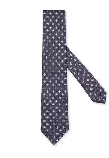 Zegna jacquard silk tie - Blau