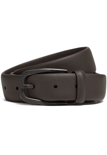 Zegna leather buckle belt - Braun