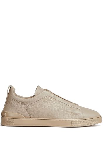 Zegna Triple Stitch Sneakers - Nude