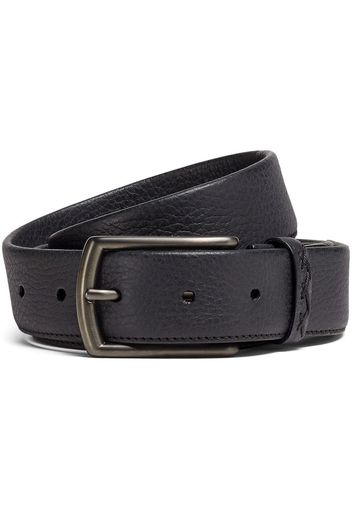 Zegna deerskin buckle belt - Schwarz